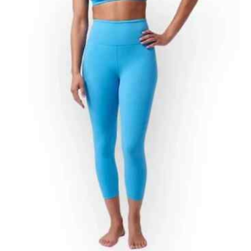 Spiritual Gangster Leggings Womens Small Blue Stretch Pants Dazzle 4
